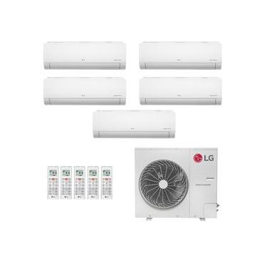Imagem de Ar-Condicionado Multi Split Inverter LG 52.000 (2x Evap HW 9.000 + 2x Evap HW 12.000 + 1x Evap HW 24.000) Só Frio 220V