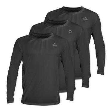 Imagem de Camisa Manga Longa Dry Basic LS FPS50 - Masculino - Kit com 3-Masculino
