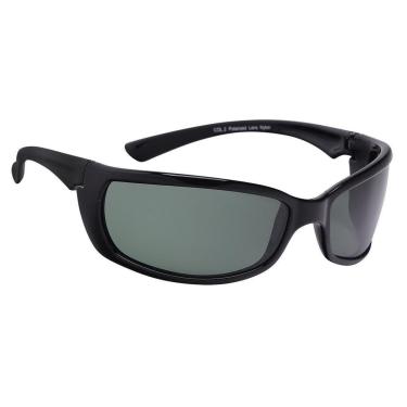 Imagem de Oculos De Sol Masculino Polarizado Flexivel Não Quebra Lente G15 Preto Brilhante Tremix 002-Masculino
