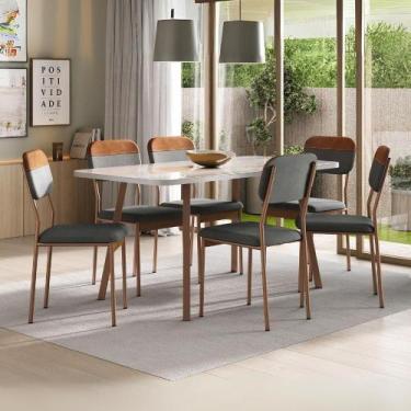Imagem de Conjunto Sala De Jantar 6 Cadeiras Sonare Carraro - MÓVEIS CARRARO
