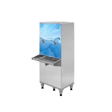 Imagem de Bebedouro Industrial 50 litros 2 Torneiras Inox Ra05 Frisbel, 220V