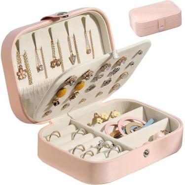 Imagem de Porta Joias Retangular Médio Com Divisórias Portátil MS-13 - Lusen, Ro