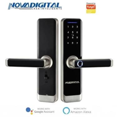 Imagem de Fechadura Inteligente Digital Wifi Portas 3560mm Novadigital Direção U