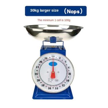 Imagem de Balança mecânica de cozinha Spring Pointer 1g-30kg de aço inoxidável -