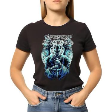Imagem de Camiseta Baby Look Feminina Avenged Sevenfold Modelo 7 - Estamparia & 