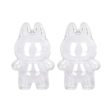 Imagem de Capa Protetora De Acrílico Para Boneca Labubu V1 V2 V3 V4 Com Chaveiro