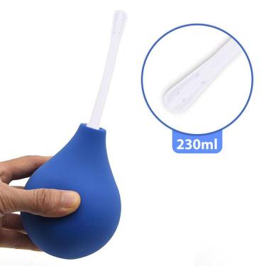 Imagem de Ducha Higiênica íntima Unissex Ginecológica Retal Enema 230ml Azul