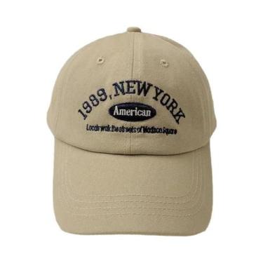 Imagem de Boné De Beisebol Unissex Retrô Com Letras Bordadas E Aba Curva, Chapéu