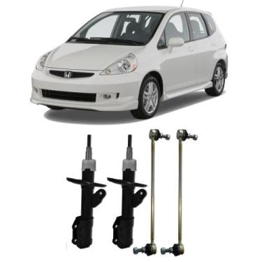 Imagem de Amortecedor + Bieleta Honda Fit Dianteira 2003 Até 2008 O Par - Triaut
