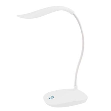 Imagem de Luminária de Mesa com USB e Pilhas Ideal para Estudo Leitura cor:Branc