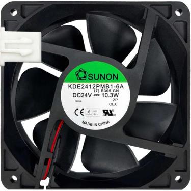 Imagem de Cooler KDE2412PMB1-6A 24V 10.3W 0.43A 2L 2P 120X120X38MM A1 - Sunon