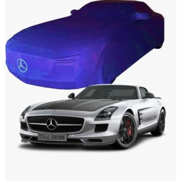 Imagem de Capa de Carro Mercedes SLS Tecido Lycra Premium - Cadilhe Capas, Azul 