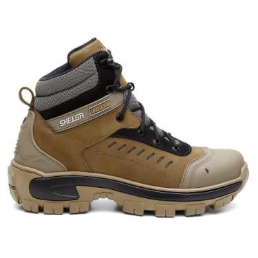 Imagem de Bota Masculina Segurança Em Couro Biqueira Em Pvc Ref Tk1003 - Shelga,