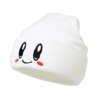 Imagem de Gorro De Tricô Com Bordado Em Cores Candy, Estilo Casual E À Prova De 