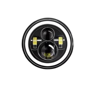 Imagem de Farol Angel Eyes Led para Jeep Troller Fusca Caminhão 7'' - Oluap