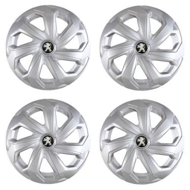 Imagem de Jogo de calota esportiva aro 15 spider prata 207 208 307 308 - Garagem