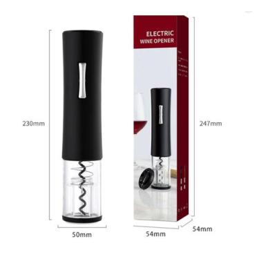 Imagem de Abridor De Vinho Automático Saca Rolha A Pilha Elétrico - WineOpener