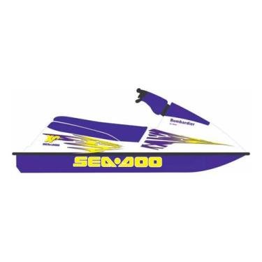 Imagem de Kit Adesivo Compatível Jet Ski Seadoo XP 92 Amarelo - SPTS