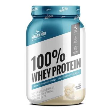 Imagem de 100% Whey Protein - 900g Chocolate Branco- Shark Pro - Shark Pro Suple