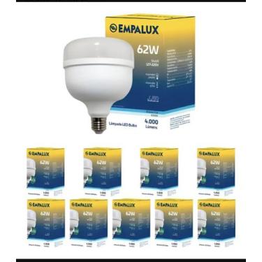 Imagem de Lâmpadas Led bulbo empalux 62w bivolt kit com 10 PCs, Bivolt