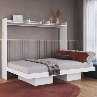Imagem de Cama De Casal Articulada Para Colchão 188x138cm Multimoveis CR40130 Branco