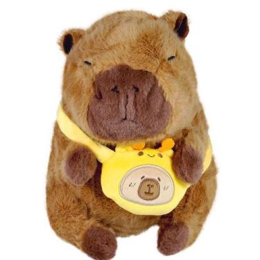 Imagem de Pelucia Capivara com Bolsinha Amarela 20CM Caa TOYS CAA0176