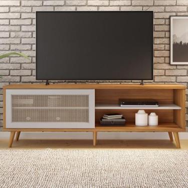 Imagem de Rack para TV Até 60 Polegadas 1 Porta Freijó Trend/Off White Nt1175 - 