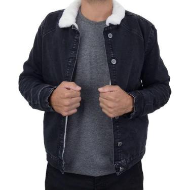 Imagem de Jaqueta Jeans Masculina Juvenil Dipopini Forrada - JJM016, Preto, 14
