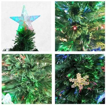 Imagem de Árvore de Natal Fribraótica Bivolt 90 cm - Estrelas - wincy, Flocos de