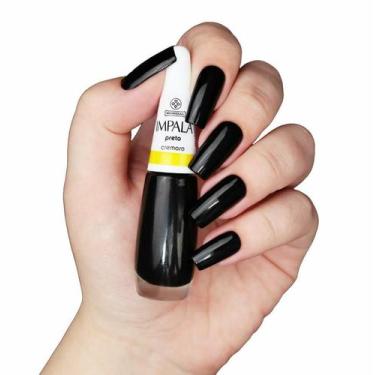 Imagem de Esmaltes Impala Cremosos 7,5ml, PRETO