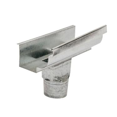 Imagem de Emenda Moldura C.33 com Bocal 398 Drenagem Pluvial Aco Galvanizado Alta Durabilidade Calha Forte
