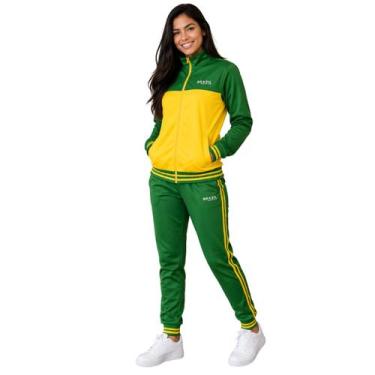Imagem de Agasalho Conjunto Calça Feminino Inverno Seleção Brasileira - Balboa, 