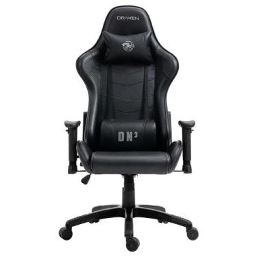 Imagem de Cadeira Gamer Draxen DN2 Giratória Encosto Reclinável Black - MYMAX