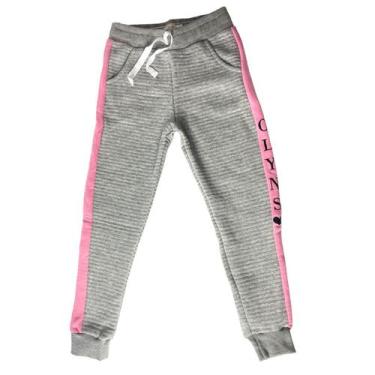 Imagem de Calça Moletom Infantil Menina Punho Frio Inverno Cordão - ANJ MODAS, C