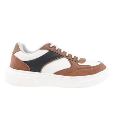 Imagem de Sapatênis Masculino Comfot Way 502402, Branco, 40