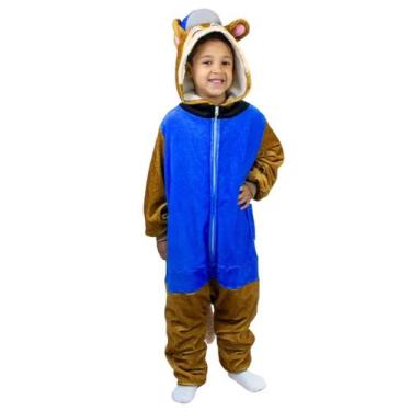 Imagem de Kigurumi Infantil Pijama Chase Patrulha Canina Macacão Original, Zona 