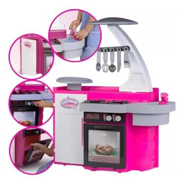 Imagem de Brinquedo Cozinha Infantil Classic Completa Menina - Cotiplas