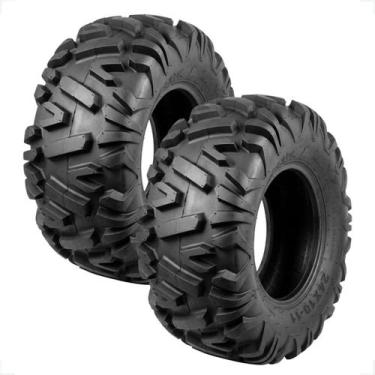 Imagem de Kit 2 Pneu Traseiro 24x1011 Kart Quadriciclo Honda Fourtrax - BRAVOX