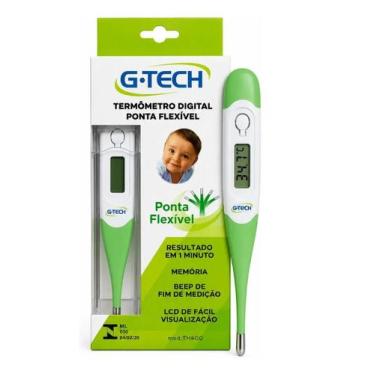 Imagem de Termômetro Clínico Digital Flexível Adulto/infantil G-tech - G.TECH