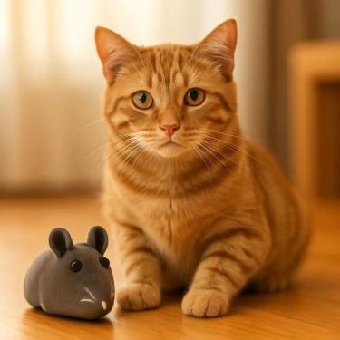 Imagem de Pote Ratinhos Pet Brinquedo Interativo Gato Cachorro Caça Instinto Bri