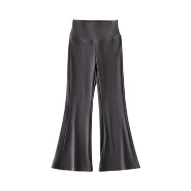 Imagem de Leggings Flare De Cintura Alta Para Meninas, Calças Confortáveis E Mac