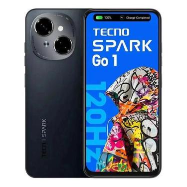 Imagem de Smartphone TECNO Spark Go1 128 GB, 4 GB RAM, Tela 6,56 polegadas 90 Hz