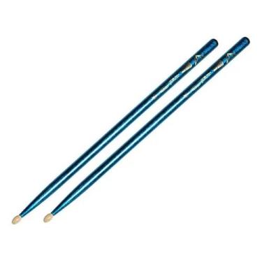 Imagem de Baquetas Ponta Madeira Vater 5a Color Warp Bluesparkle Vcs5a