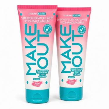 Imagem de Kit 2 Dermachem Sabonete Demaquilante Make Out 100ml