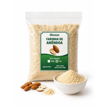 Imagem de Farinha de Amêndoa 1kg Natural Sem Glúten Receitas - Daessência Natura