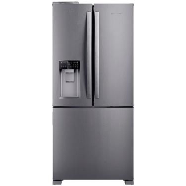 Imagem de Geladeira Brastemp French Door Frost Free Inverter 544L Dispenser de Agua e Gelo BRH85MK Inox 110V
