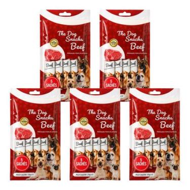 Imagem de Kit 5 pacotes chupchup para pets  sabores bife e cordeiro - R3 PETS, B