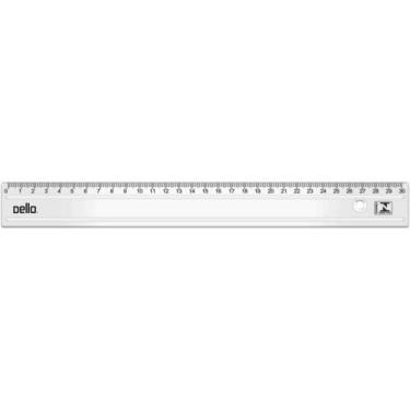 Imagem de Régua de Poliestireno Cristal 30CM - Pacote com 10 - Dello