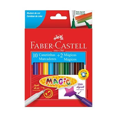 Imagem de CANETINHA MAGIC 10 CORES + 2, Faber-Castell, 15.0112MZF, Multicor