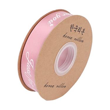 Imagem de Fita de cetim, cor brilhante, fita larga artesanal de 1 polegada durável 45 jardas para embrulho de embalagem de presente(amido de raiz de lótus)